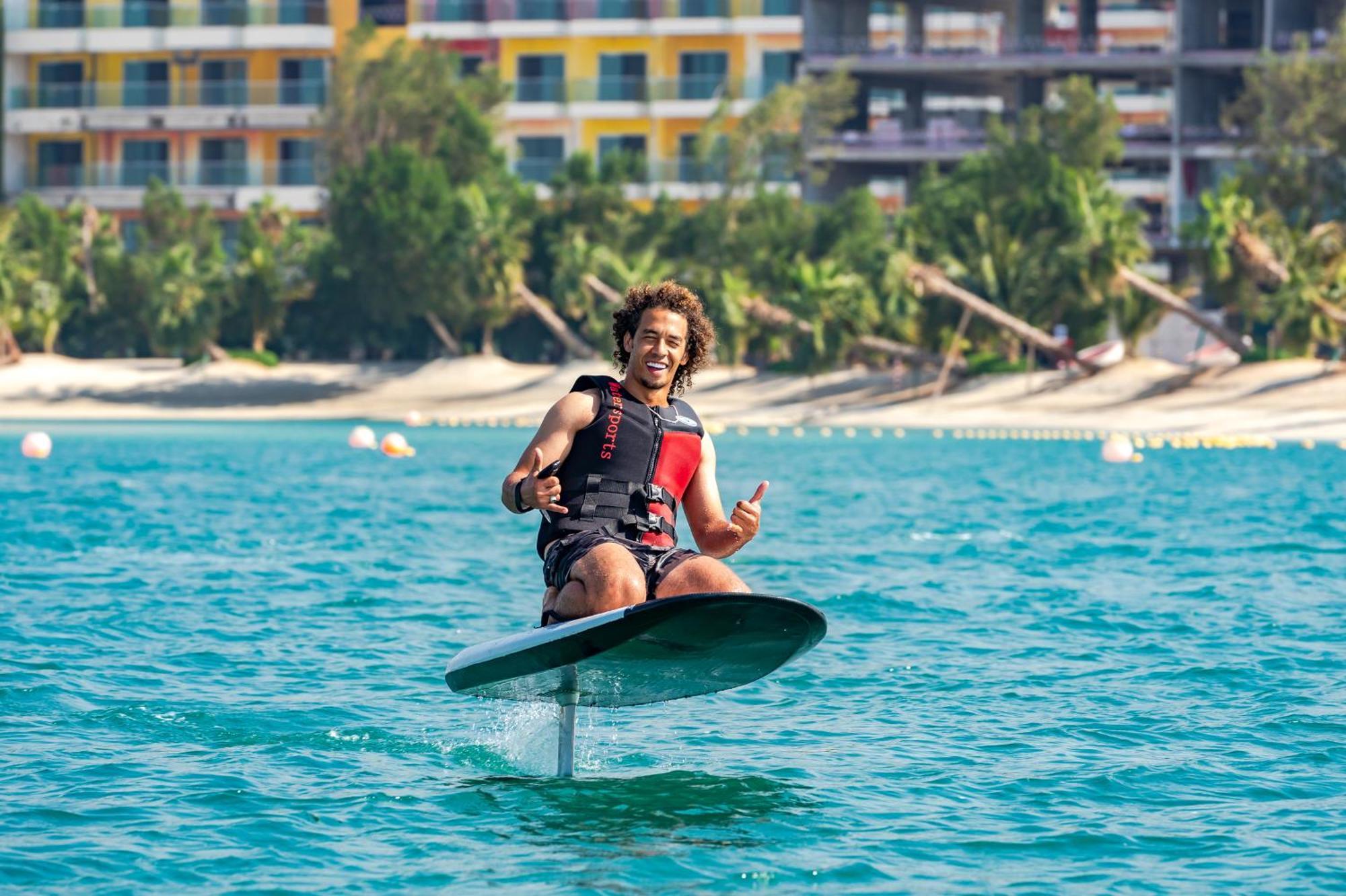 Voco Monaco Dubai By Ihg, Adults Only, World Islands Hotel Exterior photo A man riding a mōring